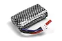 A Maverick Element 7.4V 600mAh Li-Ion soft case battery with a carbon fiber pattern wrap and a red and white connector plug.