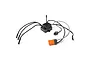 Spektrum 80A brushless 2-in-1 ESC and receiver unit with attached wiring, power switch, and IC5 battery connector.