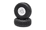 Losi 2.2/3.0" BFG KM3 Tyres on Chrome Multi Spoke Rims 2Pcs - Glued Wheels LOS43059