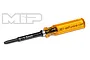 MIP 1.5mm nut driver wrench with a translucent amber handle and black metal shaft against a white background.