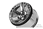 A single chrome Pro-Line Desperado 2.8-inch RC monster truck wheel rim against a white background.