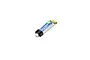 E-Flite 3.7V 150mAh 1S LiPo battery with a black plastic connector end and silver foil casing on a white background.