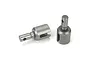 Two metal RC differential outdrive cups for Losi vehicles, shown against a plain white background.