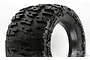 A single Pro-Line 3.8 inch Trencher monster truck tyre showing the aggressive tread pattern and sidewall branding against a white background.