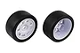 Team Associated 1/7 SR7 Tyres on White Rims 2Pcs - Glued Wheels   26017