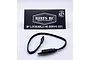 A Reefs RC 9-inch lockable heavy-duty servo extension wire with black connectors, displayed in front of a branded Reefs RC product card.