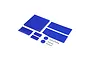 Losi 1/10 Wing Panel Set - Blue LOS-2853
