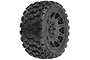 Pro-Line 5.7" Badlands MX57 Tyres on Black Raid Rims - Glued Wheels 2Pcs PRO1019811