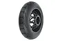 Pro-Line Supermoto 2.0 S3 rear motorcycle wheel for RC bikes, featuring a black spoked rim and slick-style treaded tire on a white background.