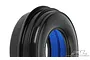 Close-up of a Pro-Line Mohawk front sand tyre for RC short course trucks, showing the distinct dual-rib tread pattern and blue foam insert.