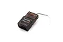 Spektrum SR6300PM 6-channel DSMR receiver with a black plastic case and antenna, shown from an angled top-down perspective.