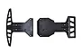 Two black RPM RC bumpers, one curved and one flat, displayed against a white background.