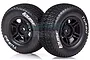 Louise 2.2/3.0" Turbo Tyres on Black Rims - Glued Wheels 2Pcs L-T3147SBTR