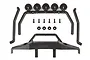 Team Associated roll bar and bumper set with five light buckets, mounting hardware, and black plastic components on a white background.