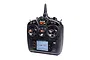 Spektrum NX10+ 10-channel DSMX 2.4GHz RC transmitter in black with an orange logo and a digital display screen.