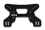 Team Associated carbon fibre front shock tower with part number 92314 printed on the surface.