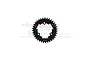 A black GPM Racing 35T 1.5Mod spur gear for Traxxas X-Maxx against a white background.