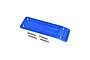GPM Blue Aluminium X-Maxx Rear Skid Plate w/ Hardware TXM331R-B