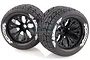 Louise 2.8" MT-Rocket Tyres on Black Rims - Glued Wheels 2Pcs L-T3201BB