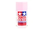 A can of Tamiya PS-11 Pink polycarbonate spray paint, 100ml, featuring the Tamiya logo and product details on a white background.