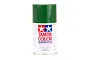A 100ml can of Tamiya PS-22 Racing Green polycarbonate spray paint for RC car bodies, shown against a white background.
