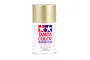 A 100ml can of Tamiya PS-52 Champagne Gold polycarbonate spray paint against a white background.