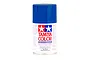 A 100ml can of Tamiya PS-59 Dark Metallic Blue polycarbonate spray paint against a white background.