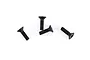 Du-Bro 3x10mm Fine Thread Countersunk Head Screws 4Pcs 2287