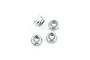 Du-Bro 4mm Silver Steel Nyloc Nuts 4Pcs 2102
