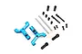 Yeah Racing Blue Aluminium Tamiya TT-02 RWD Adjustable Front Lower Suspension Arms 2Pcs TATT-009BU