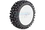 Louise 3.3" B-ulldoze Tyres on 84mm White Dished Rims - Glued Wheels 2Pcs L-T325W