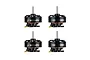 Four BetaFPV 1103 11000KV brushless drone motors arranged in a grid against a white background.