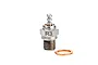 LRP R3 standard sized glow plug for RC engines with a copper washer, shown against a white background.