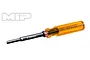 MIP Gen 2 2.0mm nut driver with a translucent amber handle and black steel shaft against a white background.