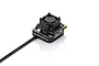 Hobbywing XeRun XR10 Stock Spec G2 brushless ESC with cooling fan attached, shown from a high angle on a white background.