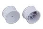 Team Associated 2.2" Rear Dish Rims 2Pcs - White 9695