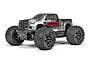 ARRMA Granite 223S DSC RC monster truck in gunmetal grey with black and white graphic accents, shown from a front-quarter angle on a white background.