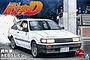 Fujimi 1/24 Toyota AE85 Levin Itsuki Takeuchi Initial D Car Scaled Plastic Model Kit 18389