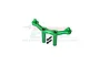 GPM Green Aluminium Rear Body Post & Mount Set MAG201R-G