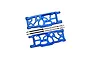 GPM Aluminium Rear Lower Suspension Arms 2Pcs - Blue MAKX056-B