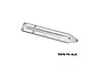 A silver GPM Racing aluminium rear skid plate brace for RC cars, featuring a machined 7075-T6 aluminium construction with countersunk screw holes.