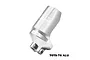 A silver GPM Racing aluminium shock travel limiter spacer for RC cars, featuring a machined metal finish and laser-etched branding.