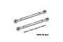 GPM Aluminium 88mm Rear Camber Links 2Pcs - Silver TJ057-S