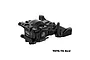 A black GPM Racing aluminium front bulkhead assembly for an RC car, featuring 7075-T6 aluminium construction.