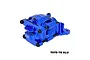 GPM Aluminium Rear Upper and Lower Bulkhead - Blue TXMM013-B