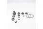 Reefs RC 1400 Smart Gear Set components including metal gears, ball bearings, a pin, and rubber O-rings on a white background.