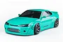 MST RMX 2.5 Nissan S15RB RC Drift Car Electric Brushless 2WD 1/10 Scale RTR - Mint Green 533915MG
