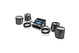 SkyRC RSTW V3 professional tire warmer system with a central control unit and four black warming belts connected by cables.