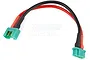 G-Force MPX extension lead with green connectors and red and black wires against a white background.