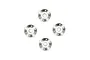 Four silver aluminium Pro Scale wheel washers arranged in a diamond pattern against a white background.